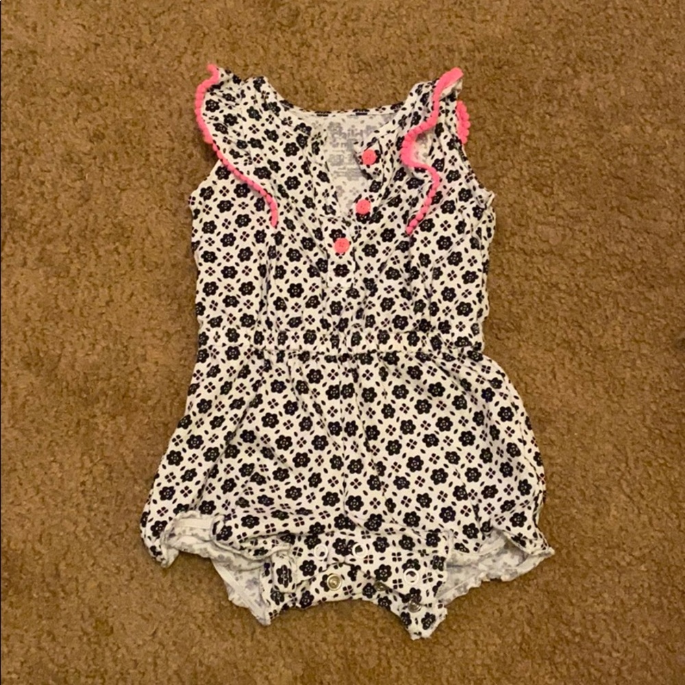 Black and white onesie